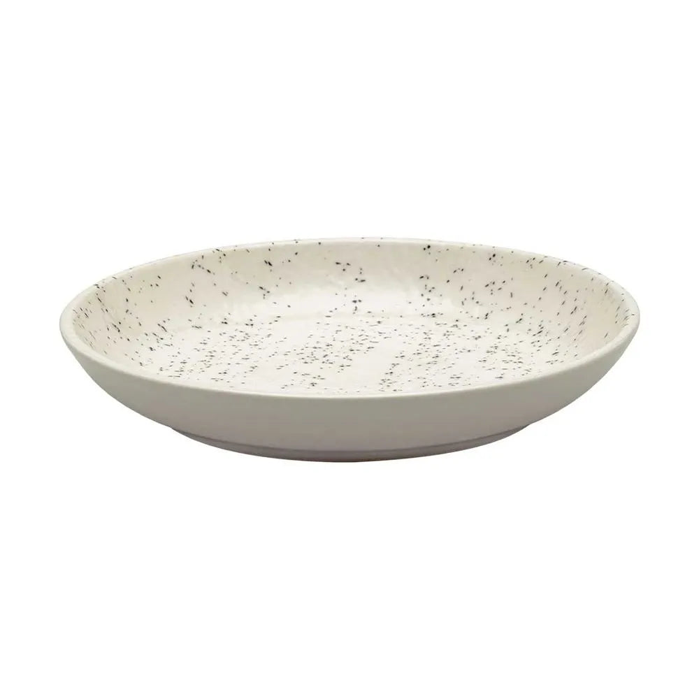 Prato Fundo Cerâmica Oxford Flat Chuvisco 20,5 cm – Cerâmica Resistente e Sofisticada