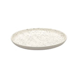 Conjunto Pratos de Sobremesa Cerâmica Flat 20 cm Oxford Chuvisco Moderno - Cerâmica Off-White com Detalhes