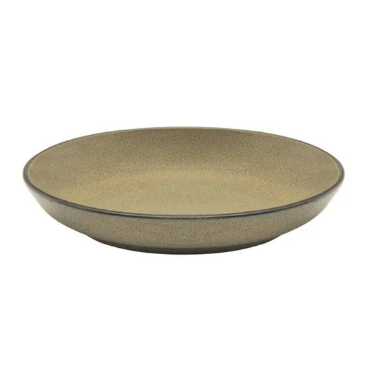 Conjunto de Pratos Fundos 20,5 cm Flat Ocre Oxford Biona – Cerâmica Premium, Design Moderno e Sofisticado
