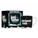 Caneca de Porcelana Urban 300ml -  Pai Eu Amo Você | Brasfoot