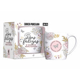 Caneca de Porcelana Urban 300ml - Dias Felizes e Sonhos Realizados | Brasfoot Presentes