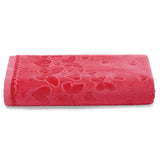 Toalha de Banho Romance Cereja 70cm x 1,40m | Dohler