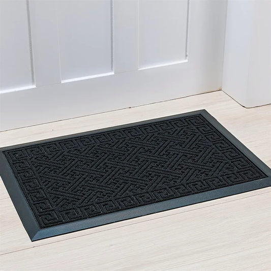 Capacho Lima 60×90 cm – Preto Bouclé Antiderrapante | Niazitex
