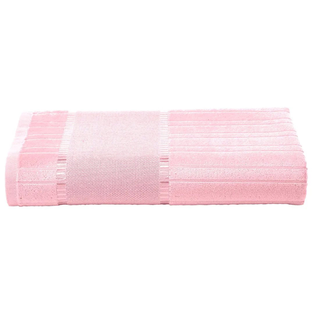 Toalha de Banho Döhler Bella 70 x 140 cm – Algodão 85%+, Gramatura 400g/m², Toque Aveludado + Barra para Bordar (Ponto Cruz) – Cores Diversas