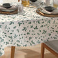 Toalha de Mesa Retangular 1,60×2,50 m Döhler Clean – Estampa Botânica – 8 Lugares | 50% Algodão / 50% Poliéster com Tecnologia Clean