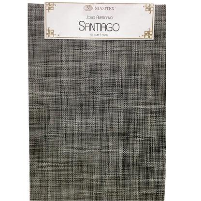 Jogo Americano Santiago 4 Peças 30×45 cm | Niazitex – Impermeável & Durável