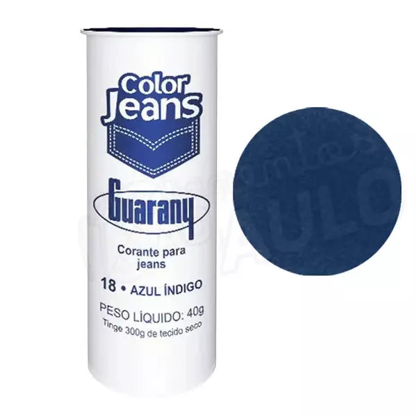 Corante para Roupas Guarany 40g – Tintura Têxtil Concentrada, Alta Fixação e Cores Intensas