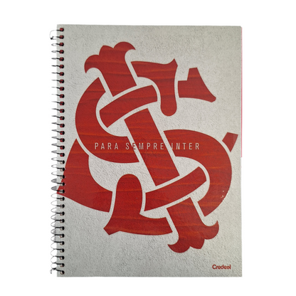 Caderno do Inter Capa Dura 10 Matérias 200 Folhas | Credeal