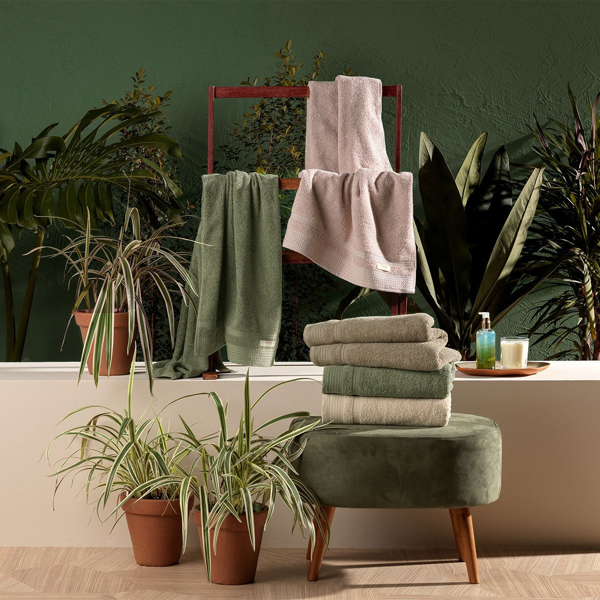 Toalha de Banho In Natura 68×140 cm – Eco Fio 450 g/m² Amêndoa & Babosa | Appel Home