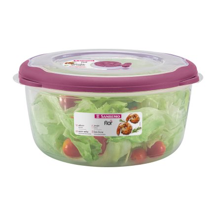 Pote Redondo Plástico Sanremo 3,2L
