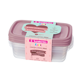 Kit 3 Potes Plásticos 785 ml | Rosa | Sanremo