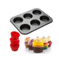 Forma Cupcake Wellmix 6 Cavidades Aço Carbono Antiaderente