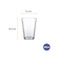 Conjunto 6 Copos de Vidro 265 ml Nadir Batuque – Design Moderno e Multifuncional