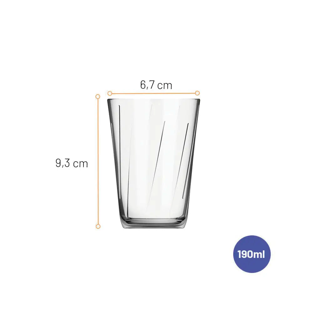 Conjunto 6 Copos de Vidro 190 ml Amazon Sempre – Nadir Figueiredo | Colorex