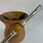 Kit Chimarrão Matetri – Cuia de Chimarrão Caramelo + Bomba Inox | Elegância e Tradição