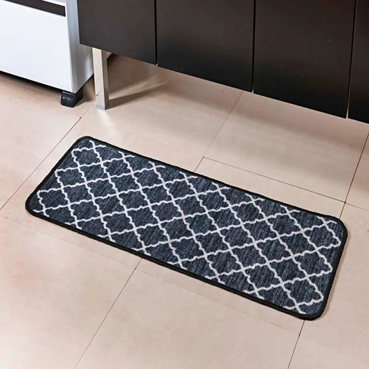 Tapete Bouclé Essential 39×1,08 cm – Nylon Antiderrapante Preto | Niazitex