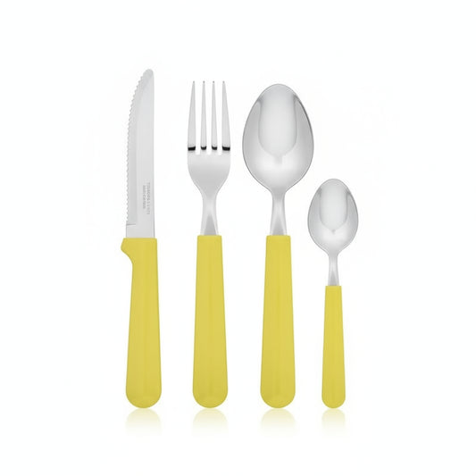 Faqueiro 16 Peças Aço Inox Tramontina Tulum – Cabos Verde Pistache | Código 23299/280