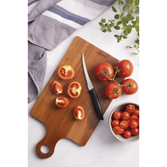 Faca para Tomate 5" Tramontina Plenus 23428/105 – Lâmina em Aço Inox e Cabo de Polipropileno Preto