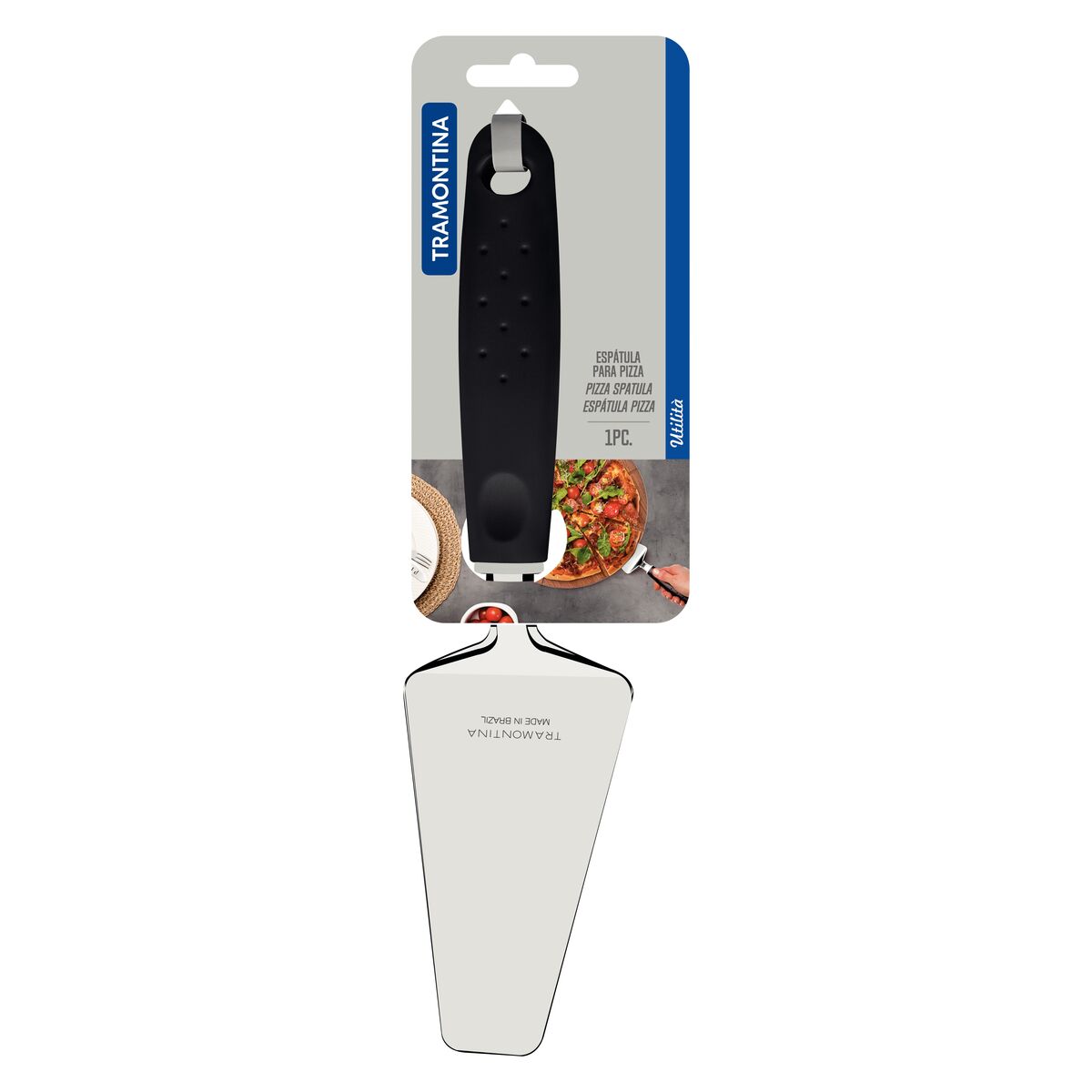 Espátula de Pizza Tramontina Utilità Aço Inox + Cabo Polipropileno 26 cm – Cozinha Premium