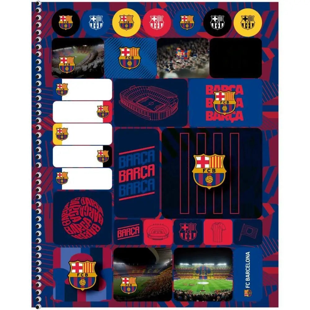Caderno do Barcelona | Universitário Capa Dura 1 Matéria 80 Folhas | Animativa