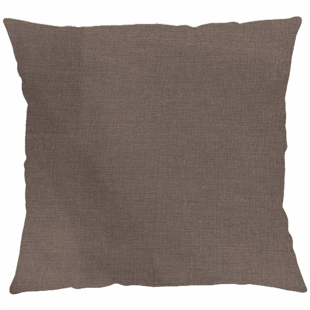 Capa para Almofada 43×43 cm Linen Croácia – Grafite e Camurça | Niazitex