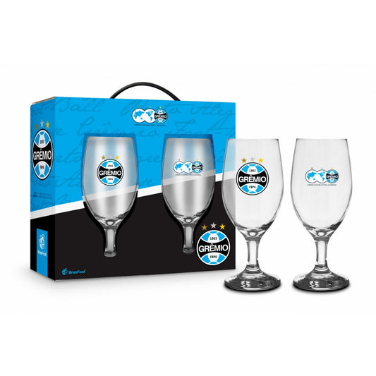 Kit 2 Taças Windsor 330 ml do Grêmio | Brasfoot Presentes
