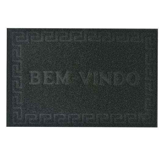 Tapete de Porta “Bem‑Vindo” Vinyl 40×60 cm –  Antiderrapante PVC | Niazitex