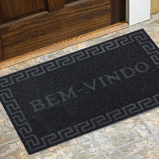 Tapete de Porta “Bem‑Vindo” Vinyl 40×60 cm –  Antiderrapante PVC | Niazitex