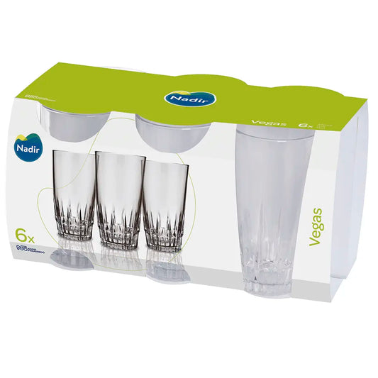 Conjunto 6 Copos Vegas Long Drink 330ml  | Nadir