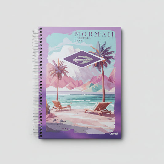 Caderno Universitário Mormaii Feminino Credeal • 10 Matérias • 160 Folhas • Capa Dura 200x275 mm • Papel FSC