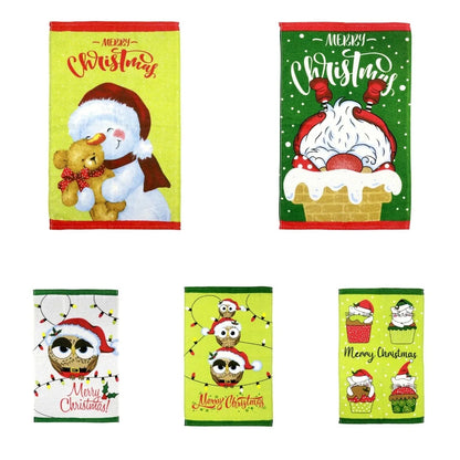 Conjunto Panos de Copa Natal Felpudo Teka Primore 100% Algodão 40x65 cm