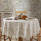 Toalha de Mesa Redonda 1,60 m Döhler Clean Athenas Estampa Esmeralda – 4 Lugares, 50% Algodão/Poliéster