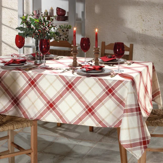 Toalha de Mesa de Natal Quadrada 4 Lugares 1,60 m x 1,60 m Celebra Estampado Natal 99 | Dohler