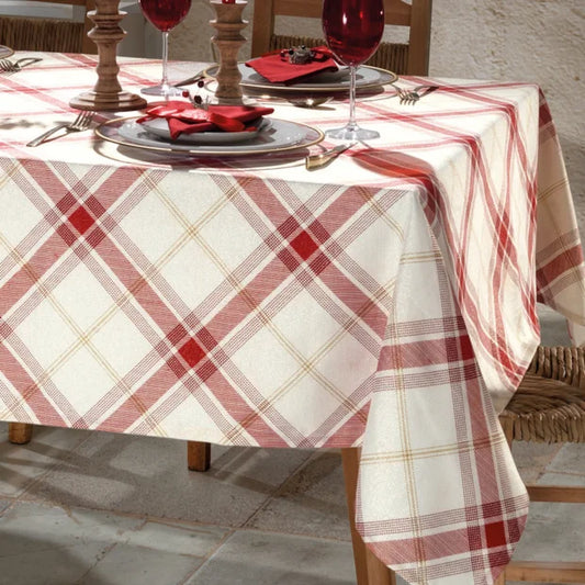Toalha de Mesa de Natal Quadrada 4 Lugares 1,60 m x 1,60 m Celebra Estampado Natal 99 | Dohler