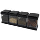 Conjunto Porta Condimentos 4 Potes com Suporte | Utility