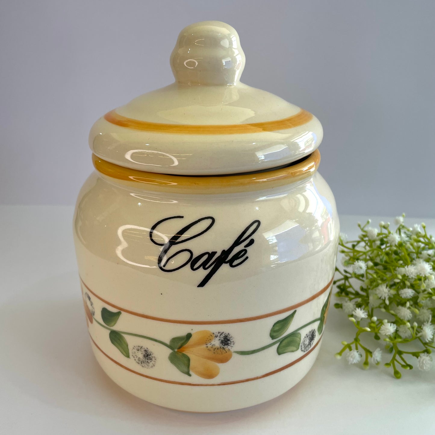 Pote de Mantimento Café em Cerâmica – Star Bella | Armazenamento com Estilo e Qualidade