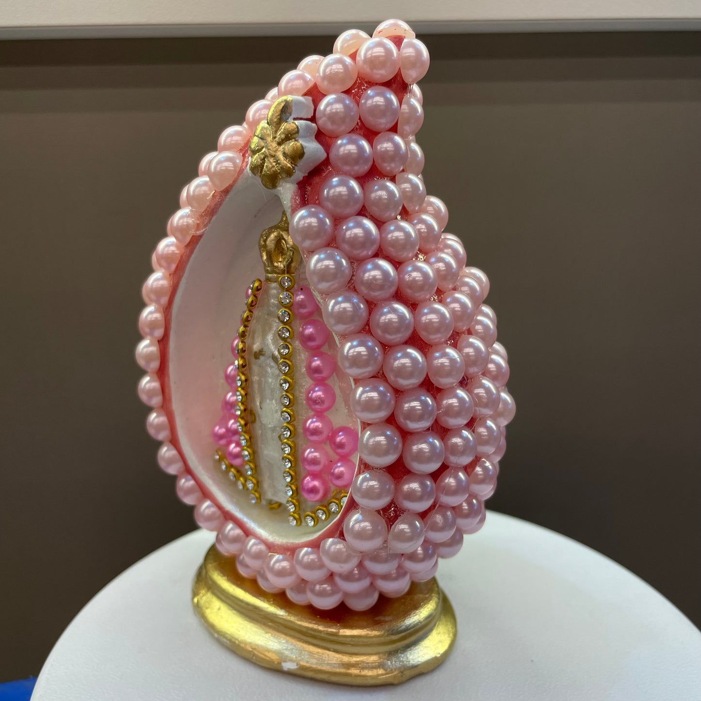 Decoração Nossa Senhora Aparecida na Gota - Pérola Rosa