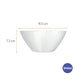 Saladeira em Vidro Branco Opaline 840 ml Duralex | Nadir