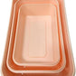 Kit 3 Potes Diamond Plástico Com Tampa - Rosê | Utility