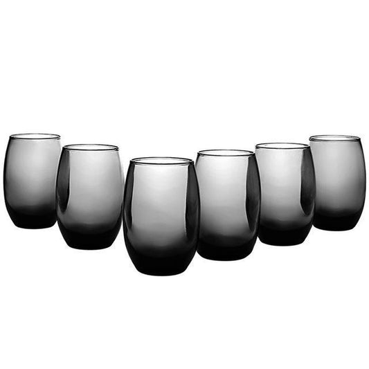 Jogo de Copos Aruba Long Drink Fumê 465 ml com 6 Peças | Nadir