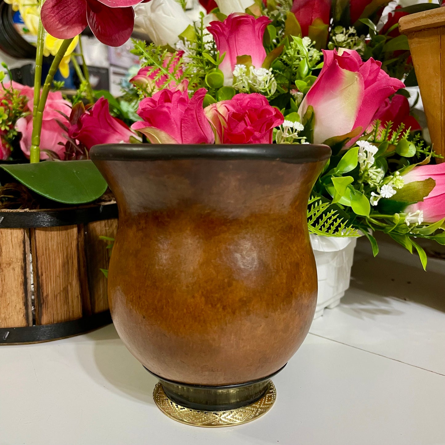 Cuia de Chimarrão de Porongo Lisa Bojuda 12 cm | Eduardo Benites