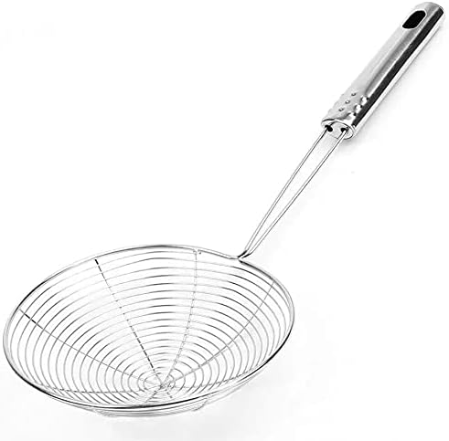 Peneira Tela de Fritura Inox 19 cm – Aço Inox, Cabo Ergonômico | Perfeita para Frituras - BigSul