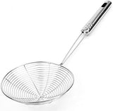 Peneira Tela de Fritura Inox 19 cm – Aço Inox, Cabo Ergonômico | Perfeita para Frituras - BigSul