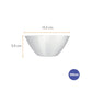 Saladeira em Vidro Branco Opaline 390 ml Duralex | Nadir