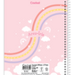 Caderno Arco-Íris | Universitário Capa Dura 1 Matéria 80 Folhas | Credeal