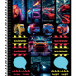Caderno TecnoCars | Universitário Capa Dura 1 Matéria 96 Folhas | Credeal