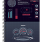Caderno TecnoCars | Universitário Capa Dura 1 Matéria 96 Folhas | Credeal