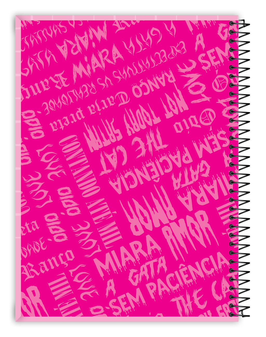 Caderno Miara A Gata | Universitário Capa Dura 1 Matéria 80 Folhas | Credeal