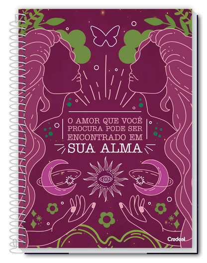 Caderno A Deusa | Universitário Capa Dura 1 Matéria 80 Folhas | Credeal