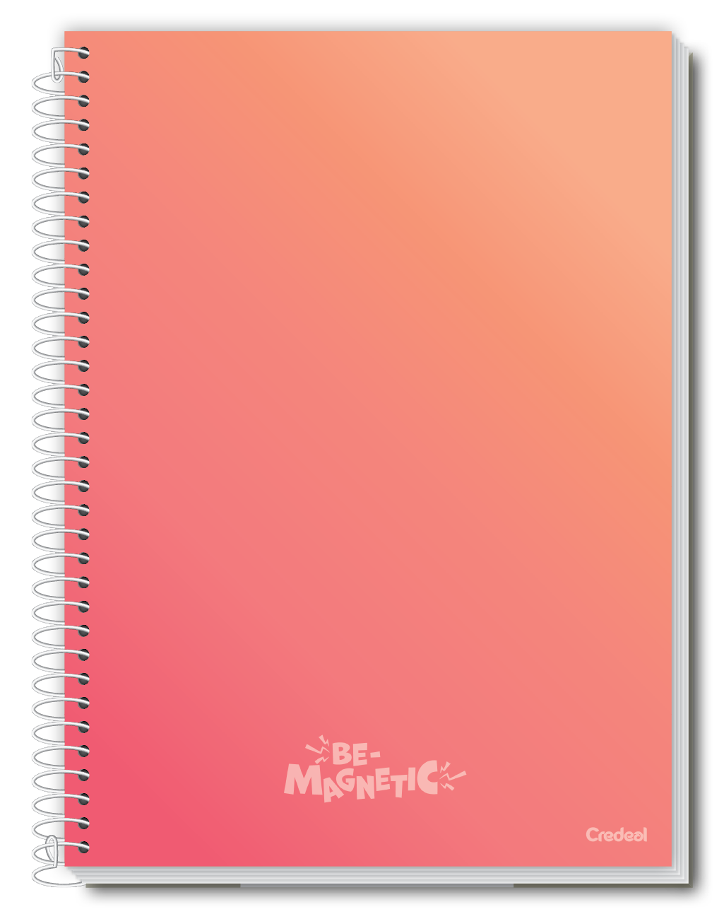Caderno Be-Magnetic | Universitário Capa Dura 1 Matérias 80 Folhas | Credeal